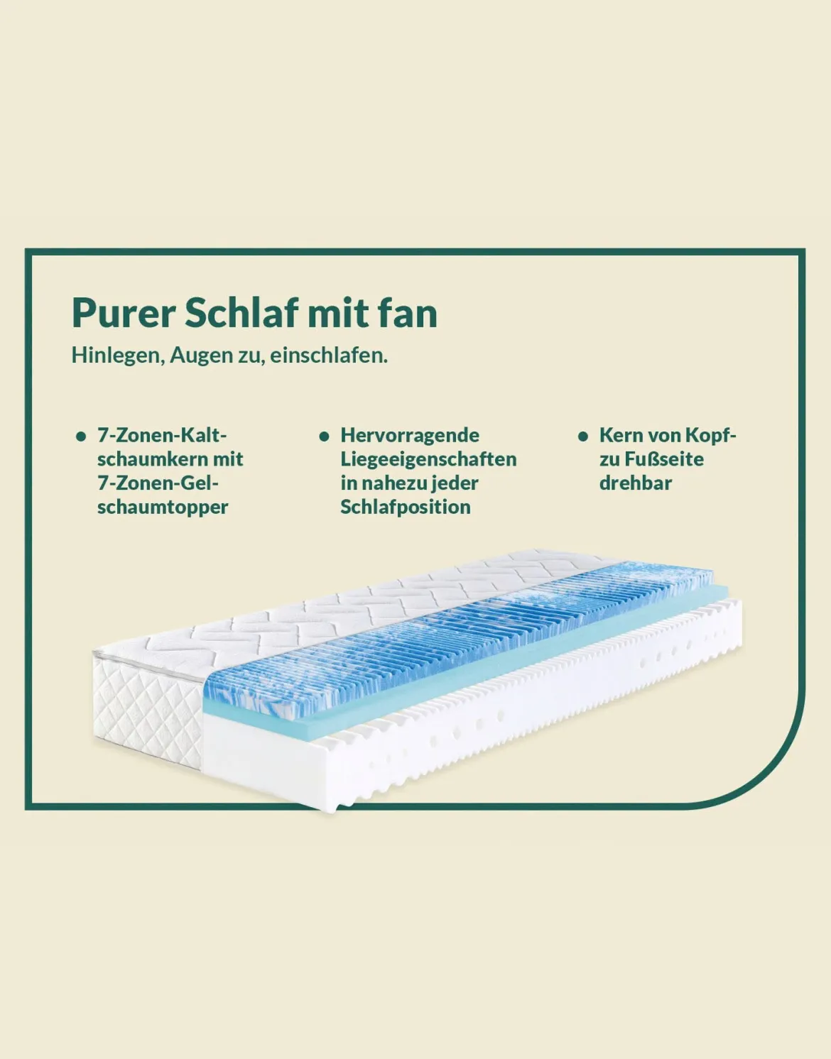 7-Zonen-Matratzen „fan Sweet Dream XXL“