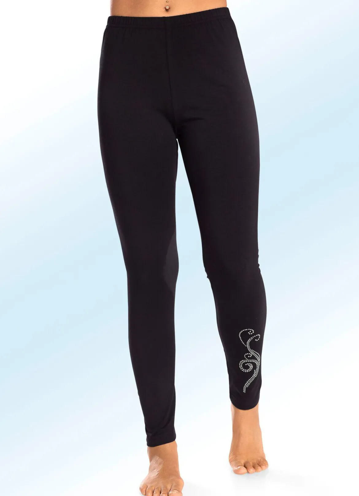 Zweierpack Leggings mit bequemem Dehnbund